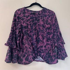 Bold Elements Purple Leopard Top